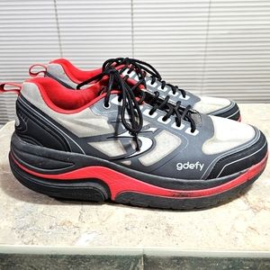 Gdefy Gravity Defyer Ion Grey Red Walking Shoes Men's Size 13